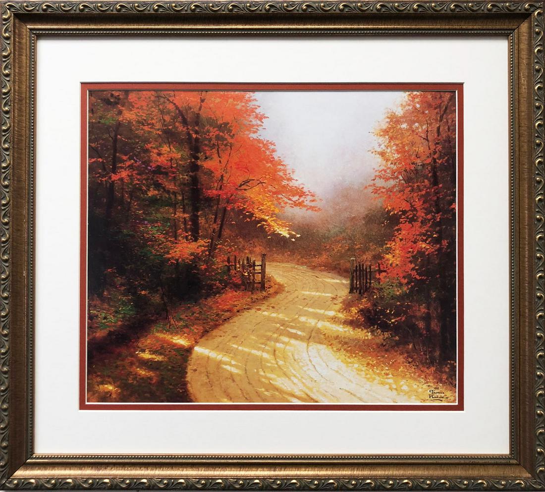 THOMAS KINKADE "AUTUMN LANE" (1 of 3)
