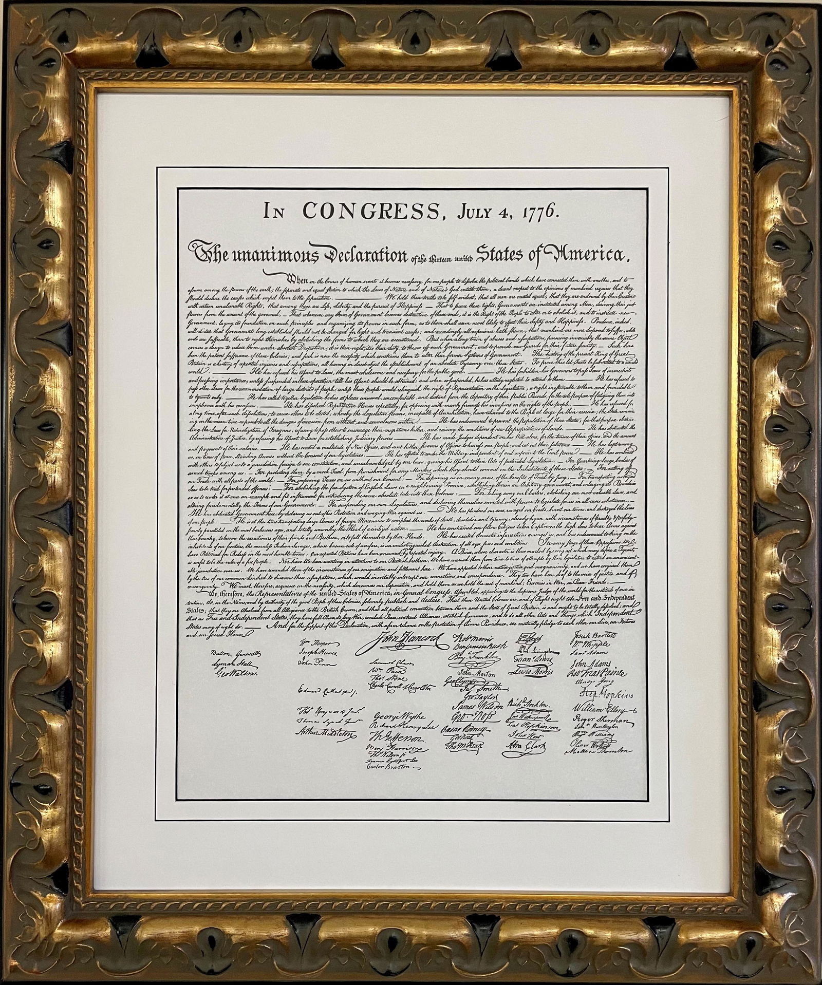 "DECLARATION OF INDEPENDENCE" Adams, Jefferson, Sherman, Livingston (1 of 3)