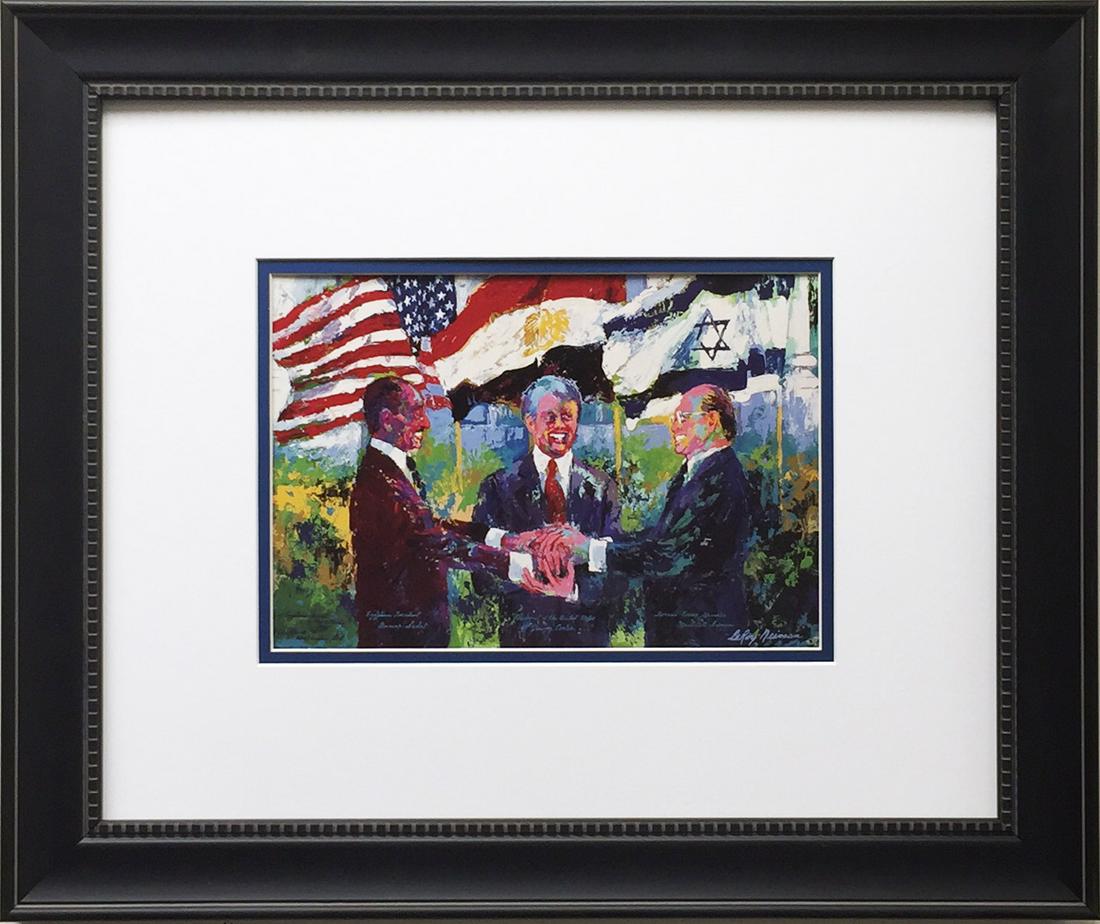 LeROY NEIMAN " SADAT-CARTER-BEGIN" (1 of 3)