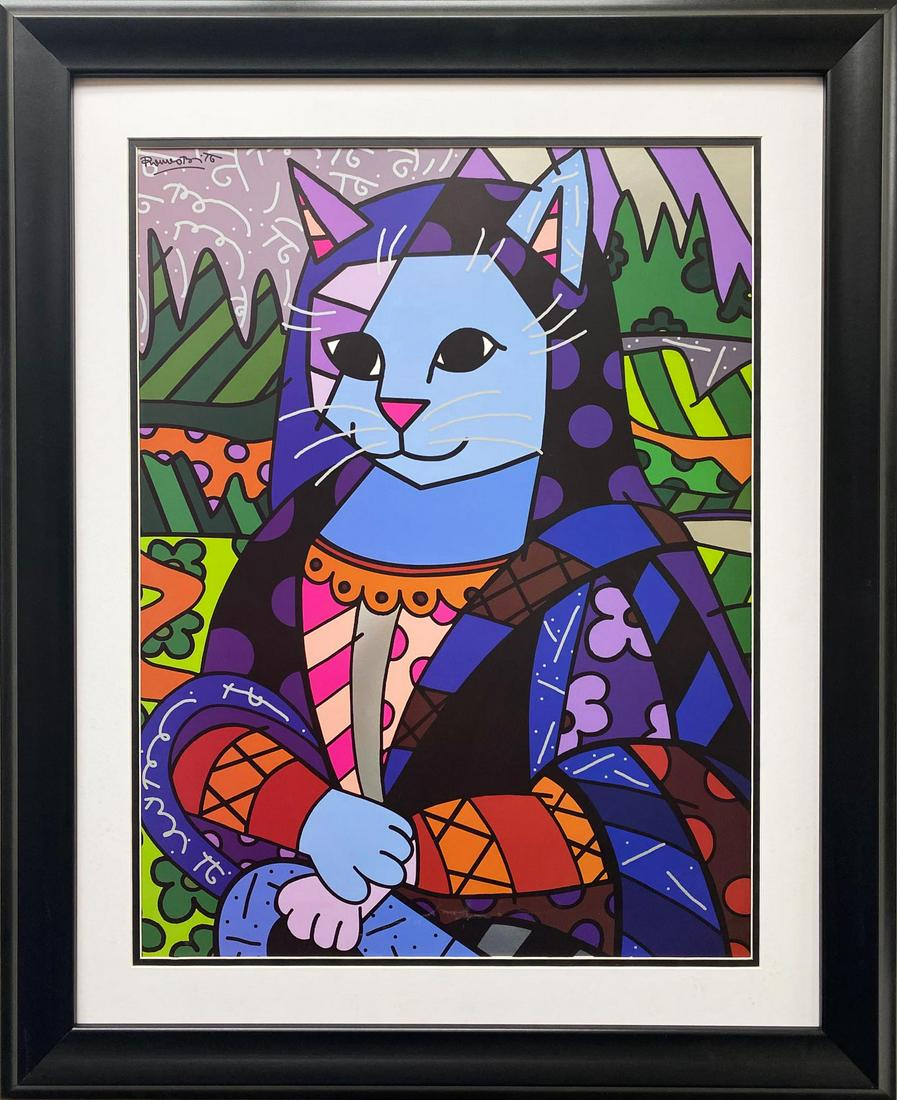 ROMERO BRITTO "MONA CAT" (1 of 3)