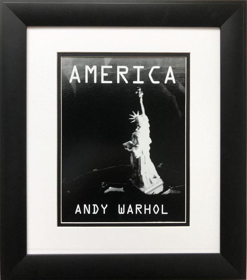 ANDY WARHOL "STATUE OF LIBERTY": Custom Framed Pop Art. Art print framed in black and double matted. Andy Warhol was a successful magazine and ad illustrator who became a leading artist of the 1960s Pop art movements. He ventured int