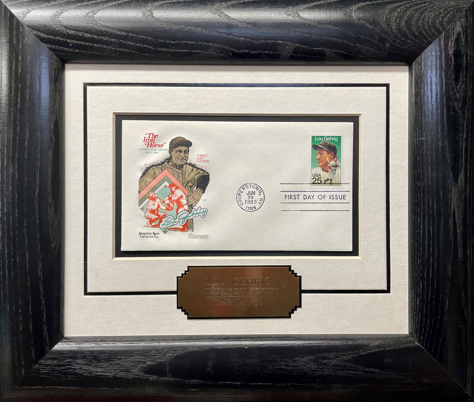POSTAL SERVICE "LOU GEHRIG - THE IRON HORSE" 1ST DAY ISSUE STAMP (1 of 5)