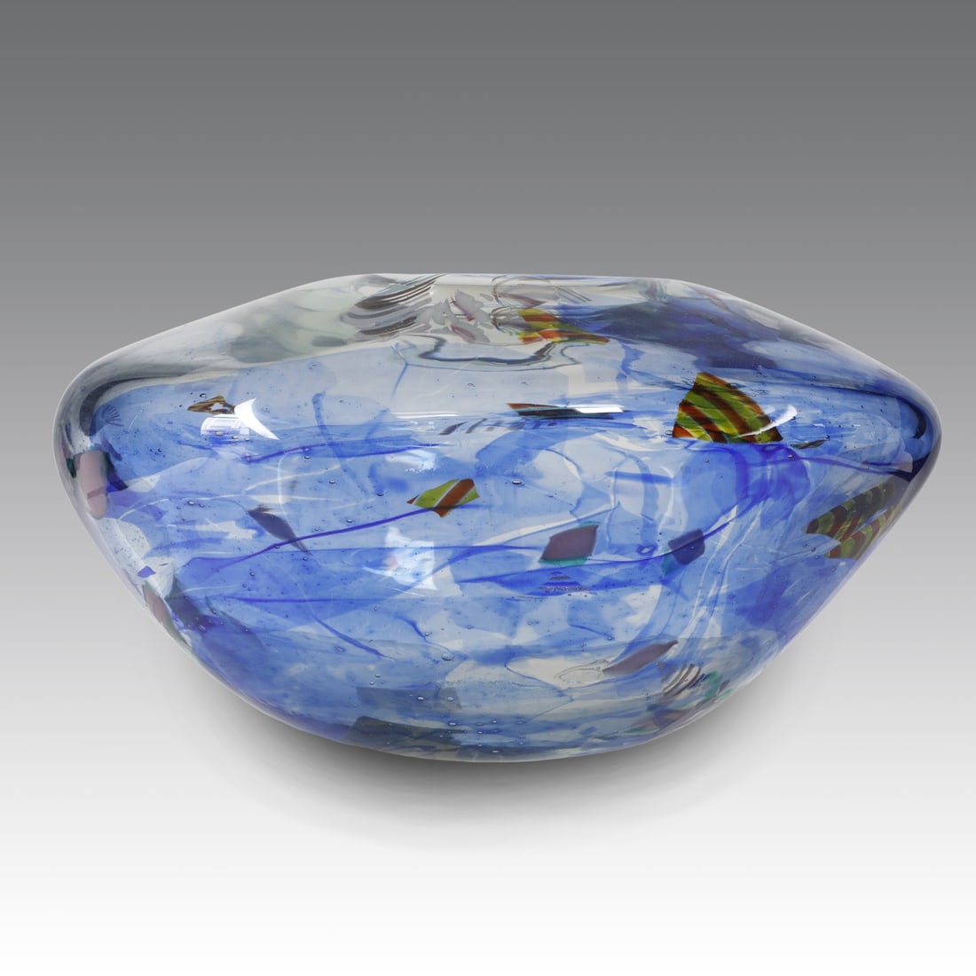 Angelo Rinaldi Vaso in vetro sommerso, produzione Murano - Italia: /