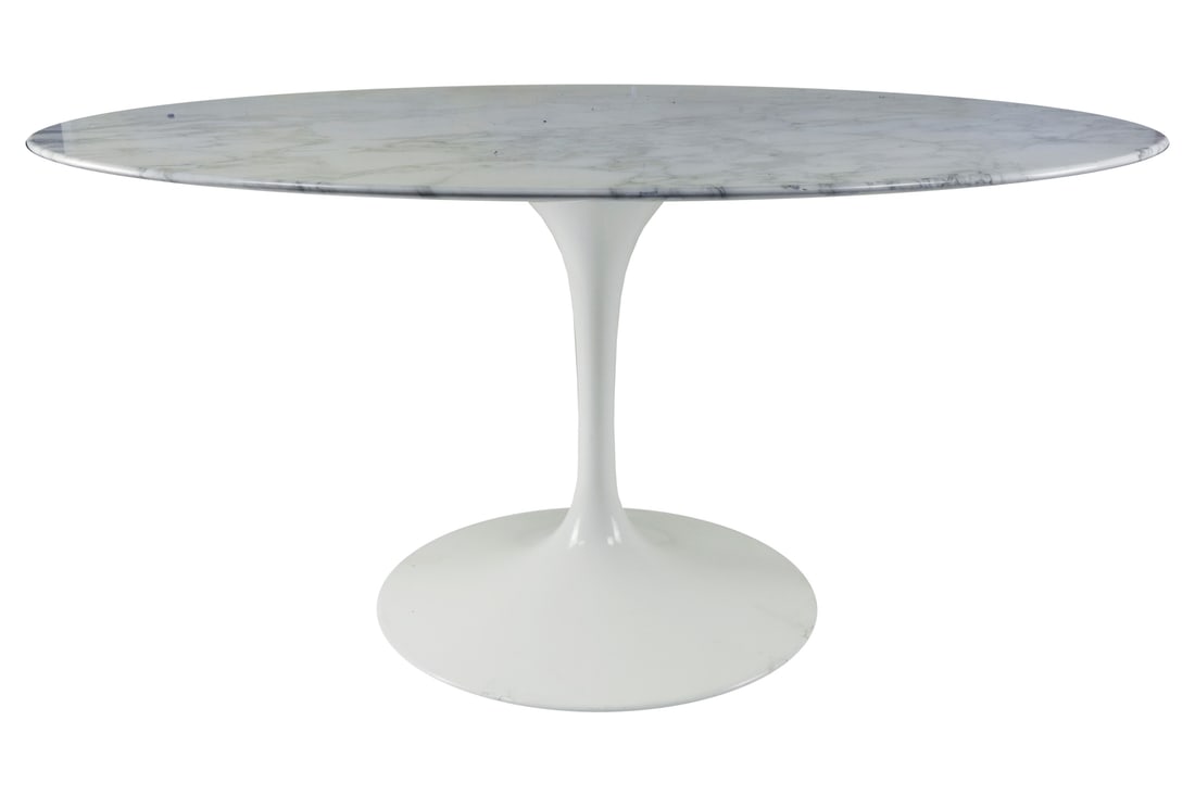 Eero Saarinen Tavolo Tulip in marmo, produzione Knoll - Stati Uniti d'America (1 of 1)