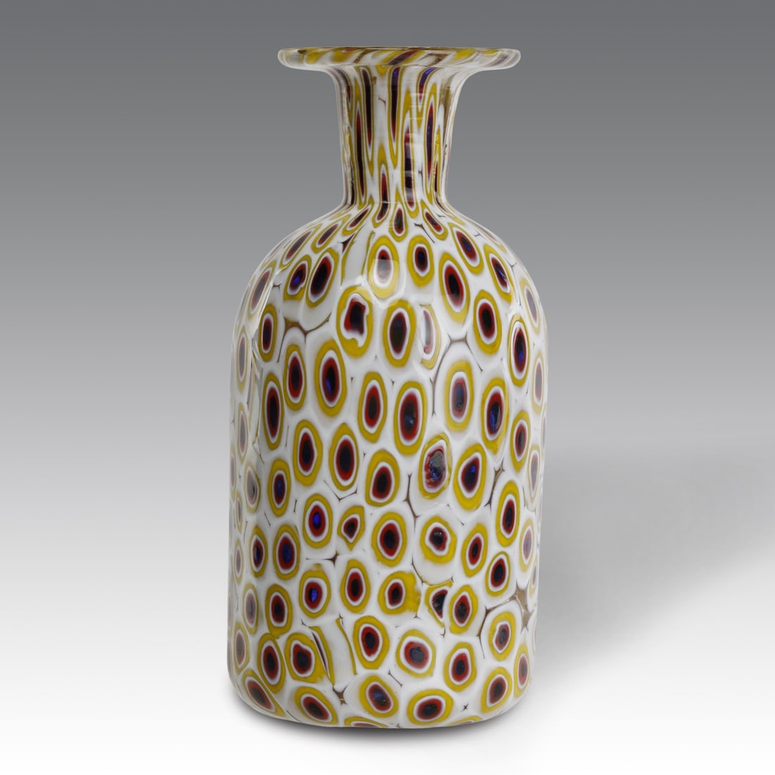 Fratelli Toso (attribuito a) Vaso cilindrico, produzione Murano - Italia: /