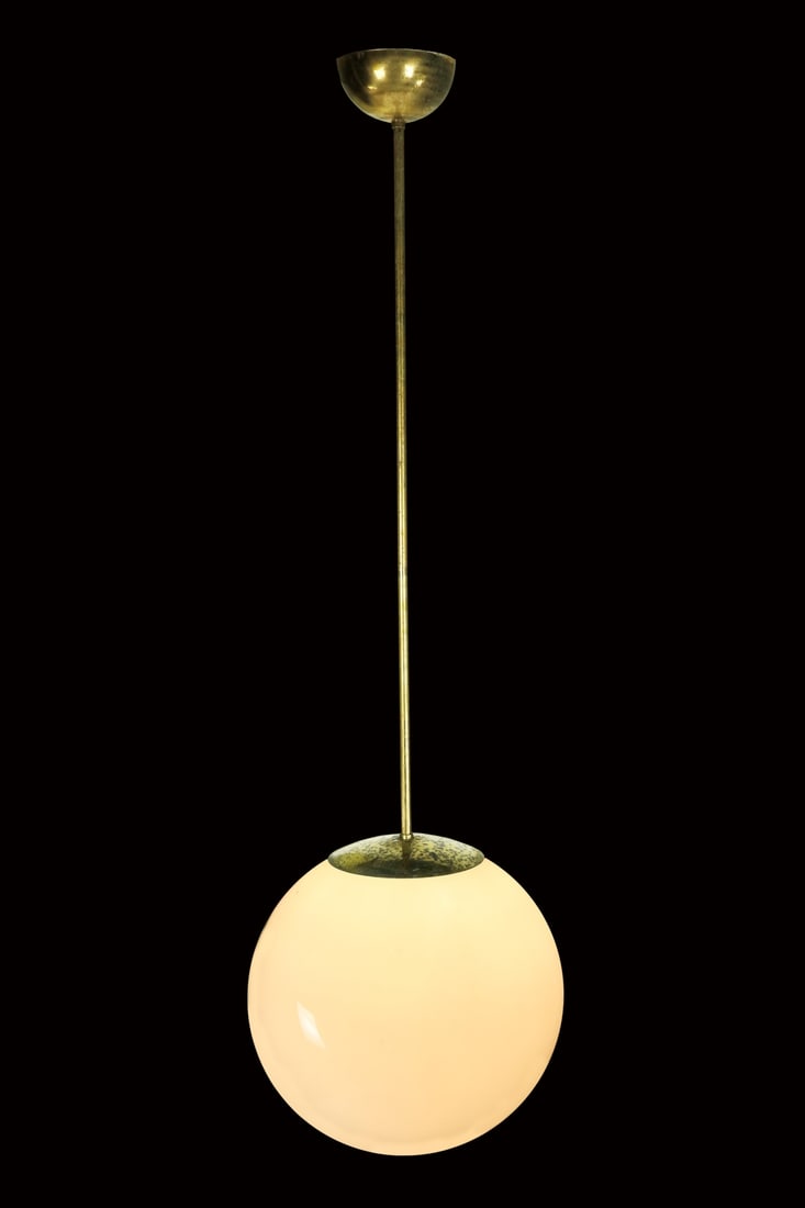 Carlo Scarpa (attribuito a) Lampada a sospensione, produzione Venini - Italia (1 of 1)