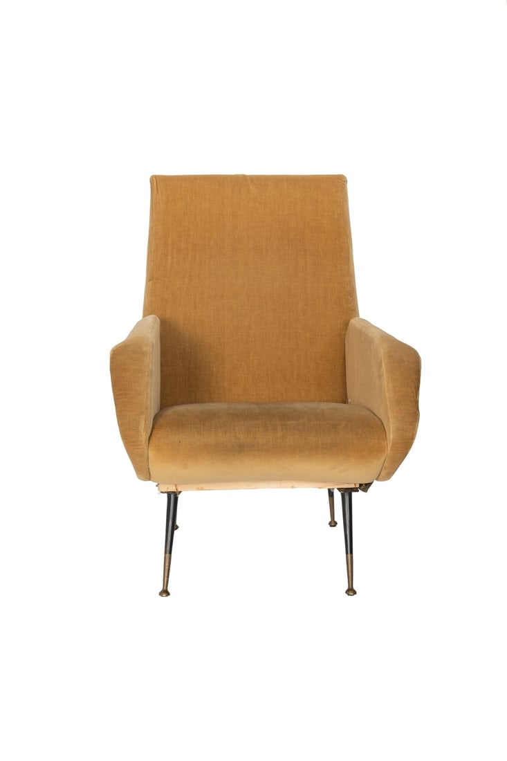 Marco Zanuso Poltrona vintage anni '60 Made in Italy, colore Lt.Yellow: Marco Zanuso Poltrona vintage anni '60 Made in Italy, colore Lt.Yellow Difetti come in foto. 300 1000 1200 cm 92x68x87