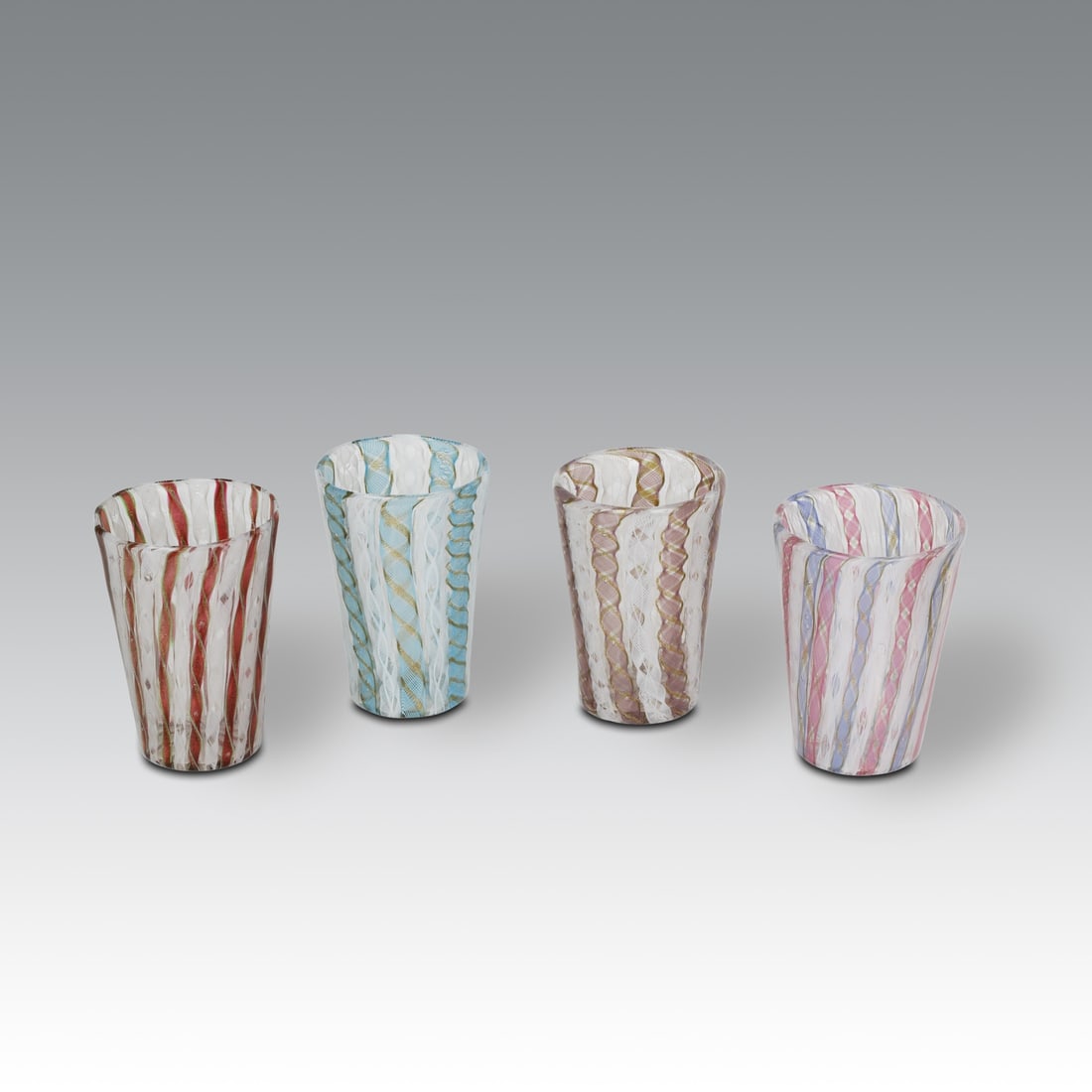 4 Bicchieri in vetro, produzione Murano - Italia (1 of 2)