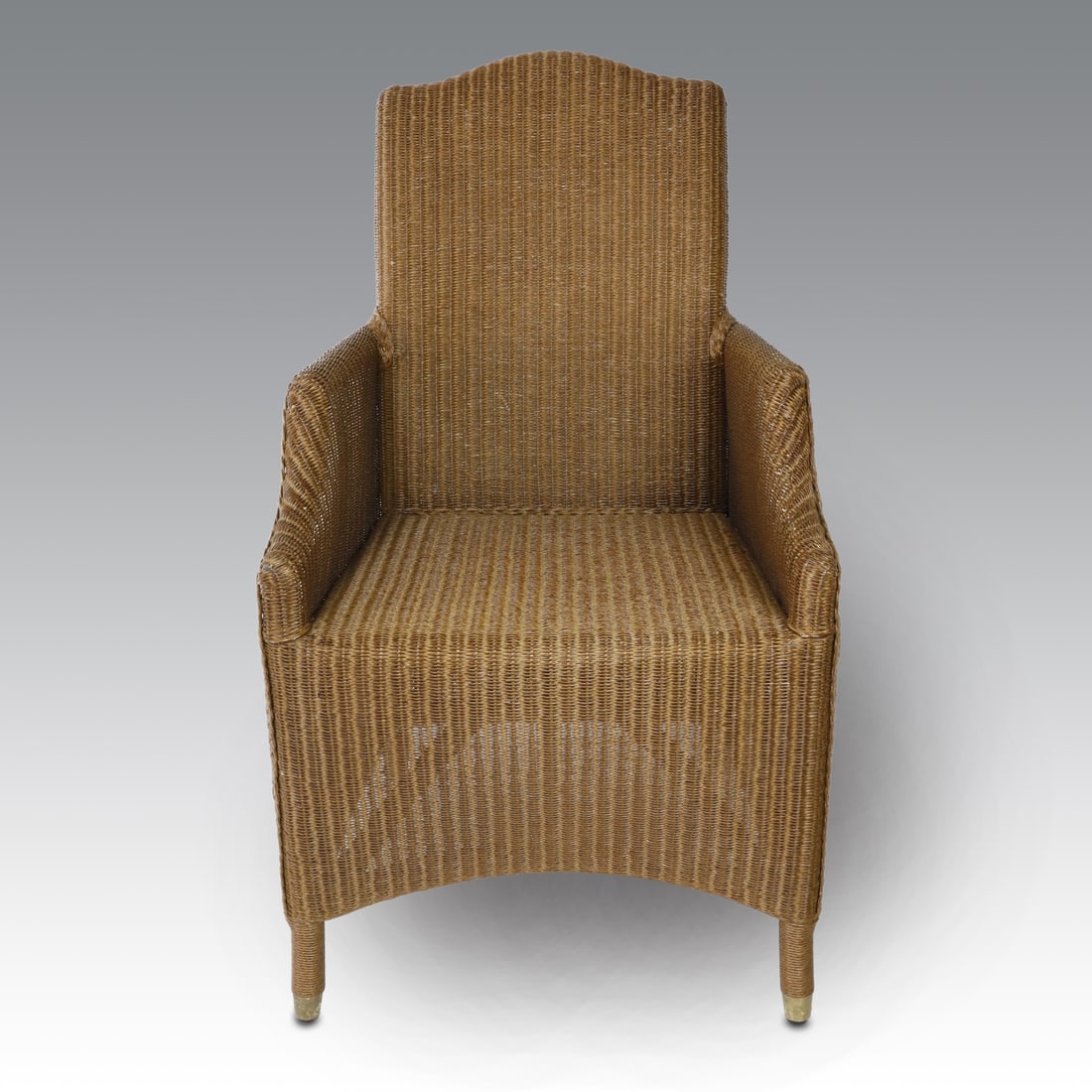 Poltroncina in Loyd Loom (filo metallico rivestito di carta kraft ritorta): /