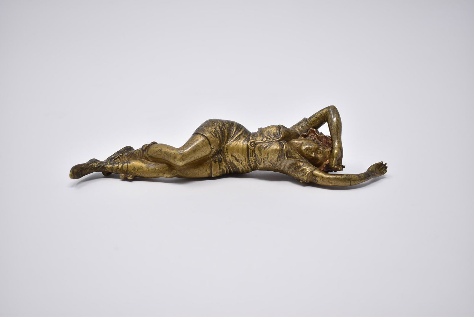 Franz Bergmann gilt bronze of a reclining bather (1 of 7)