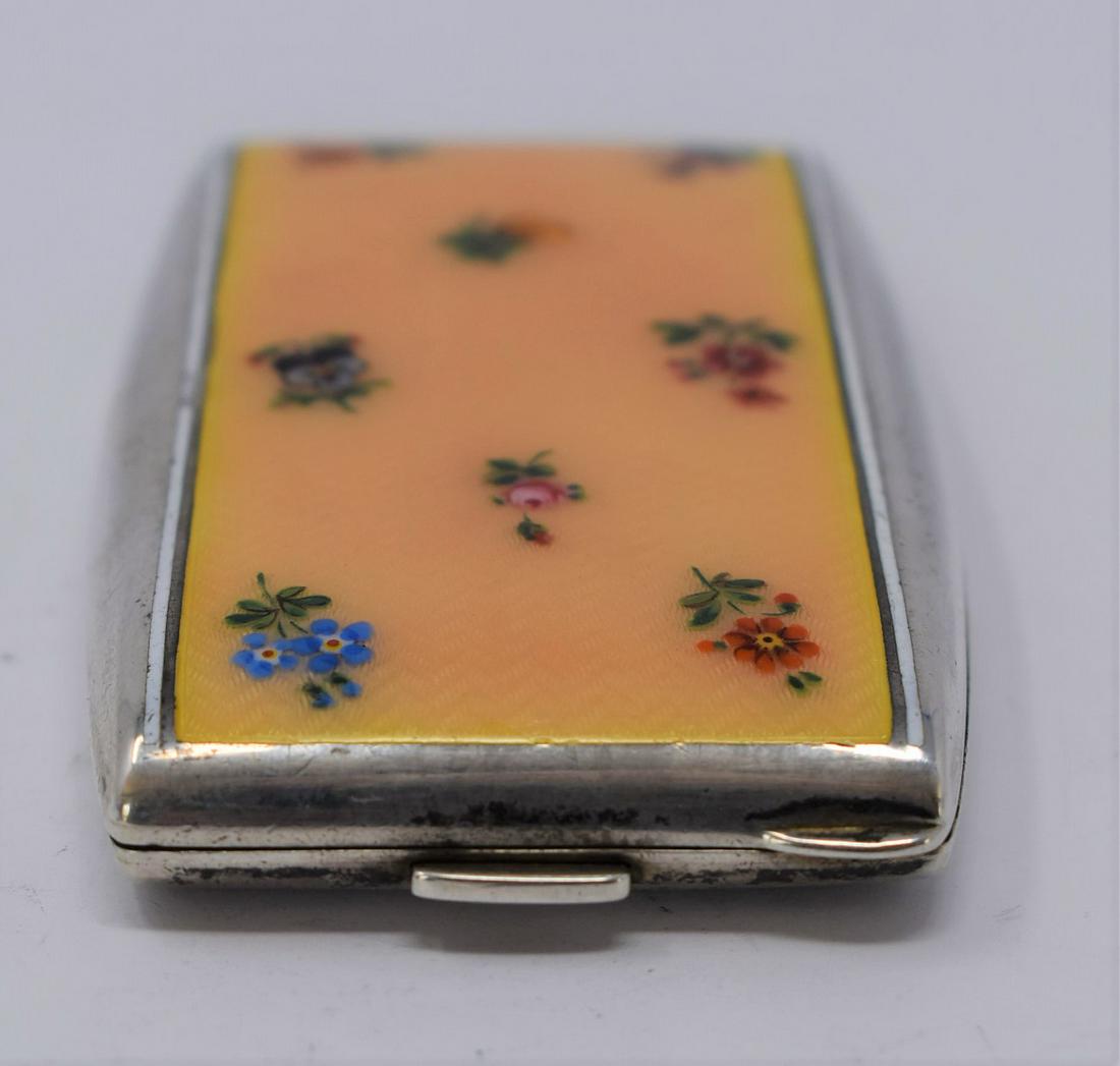 Continental .900 silver and guilloche enamel case (1 of 8)