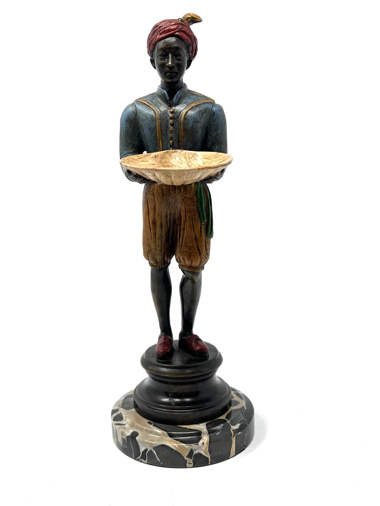 Vintage cold painted brass figural Blackamoor vide-poche (1 of 10)