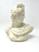 Antique/vintage alabaster bust of Apollo belvedere (1 of 18)
