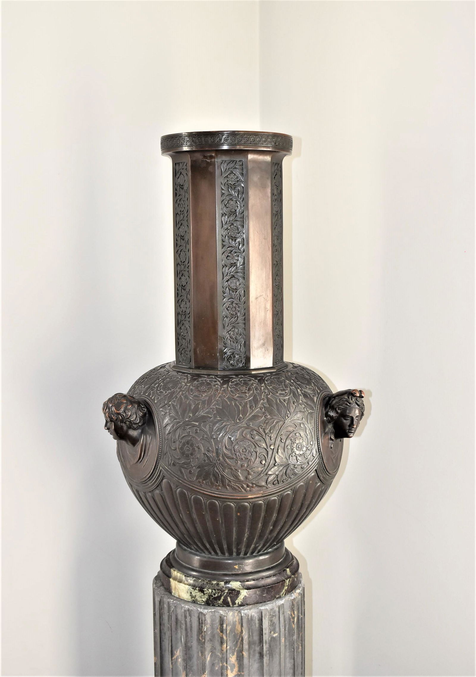 Massive Aesthetic movement bronze vase (1 of 18)