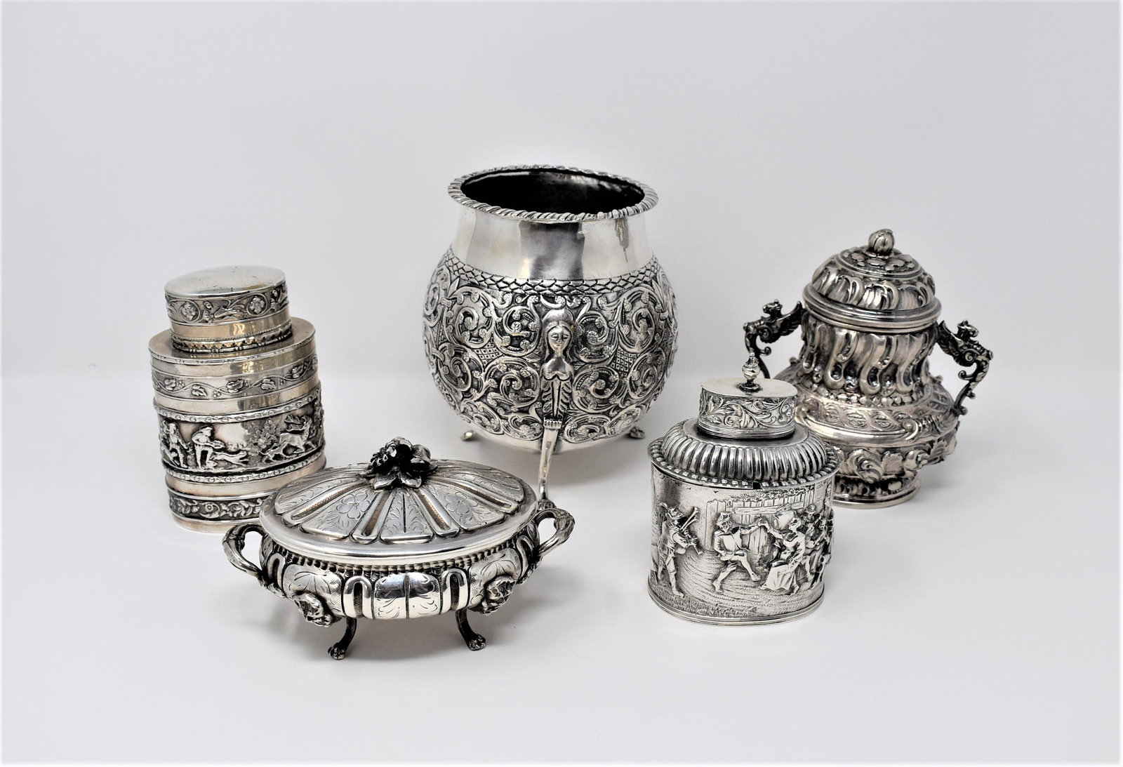 Antique continental silver grouping (1 of 20)