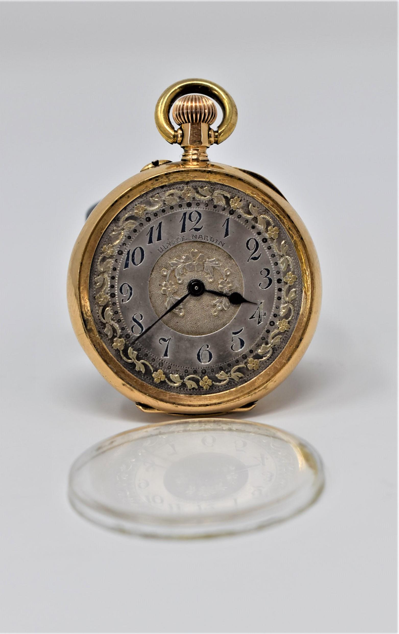18K Gold Ulysse Nardin Pocket Watch (1 of 11)