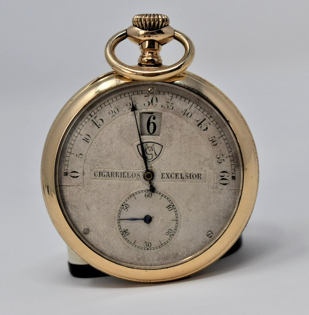 Modernista, Courvoisier freres / Cigarillos Excelsior pocket watch (1 of 7)