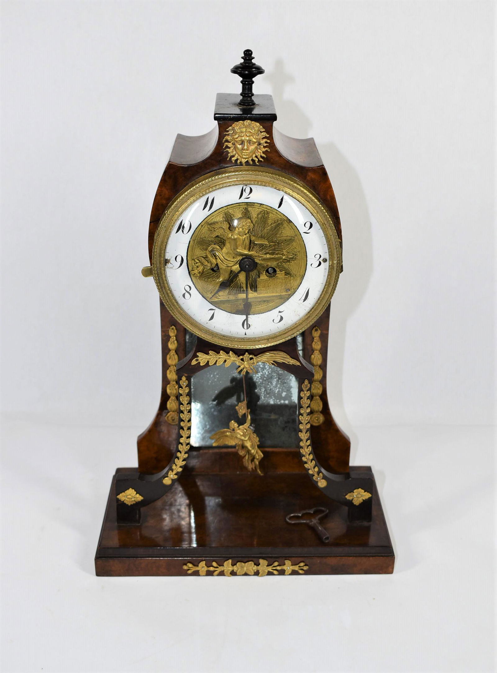 A Continental Empire Bronze mounted mantel clock circa 1820 (1 of 19)