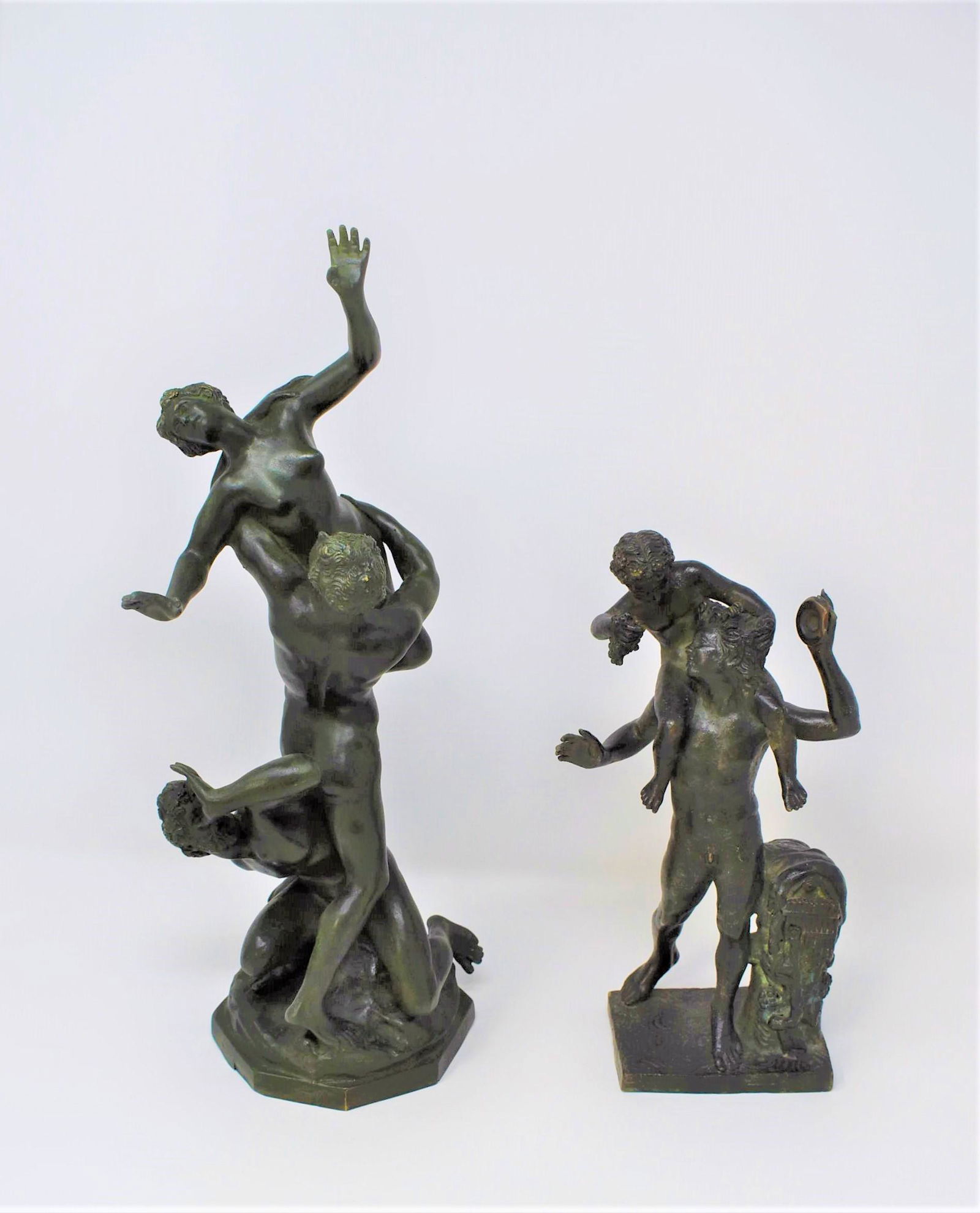 A signed Chiurazzi grand tour bronze and a bronze group after Giambologna (1 of 20)