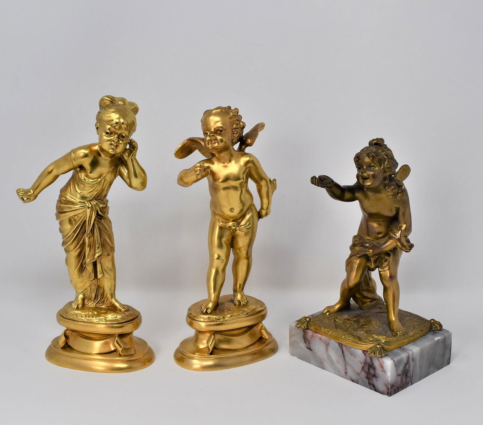 Antique French bronzes, one pair signed L. Kley (1 of 17)