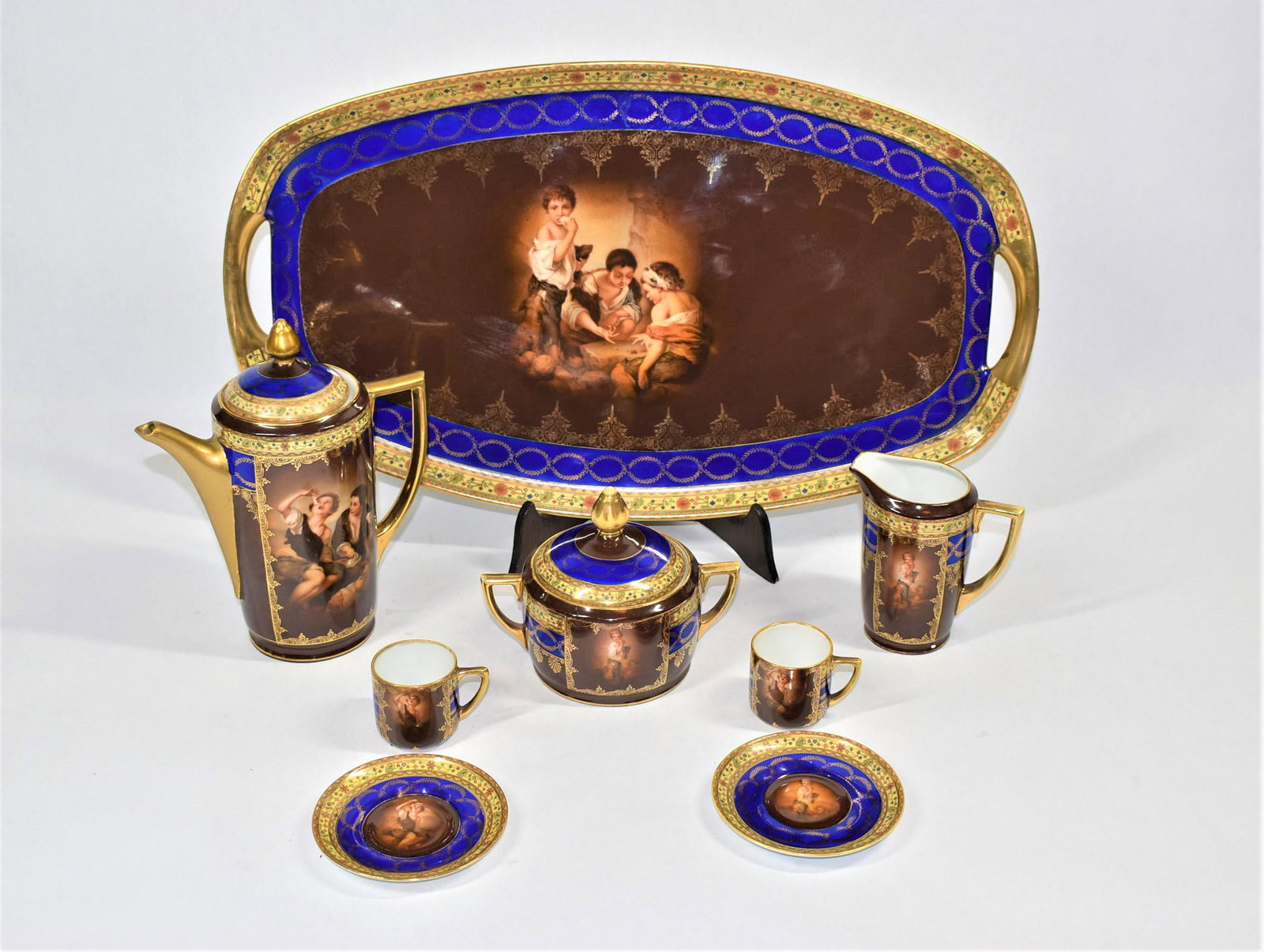 karlsbad, Czechoslovakia porcelain Tea set after Murillo (1 of 11)