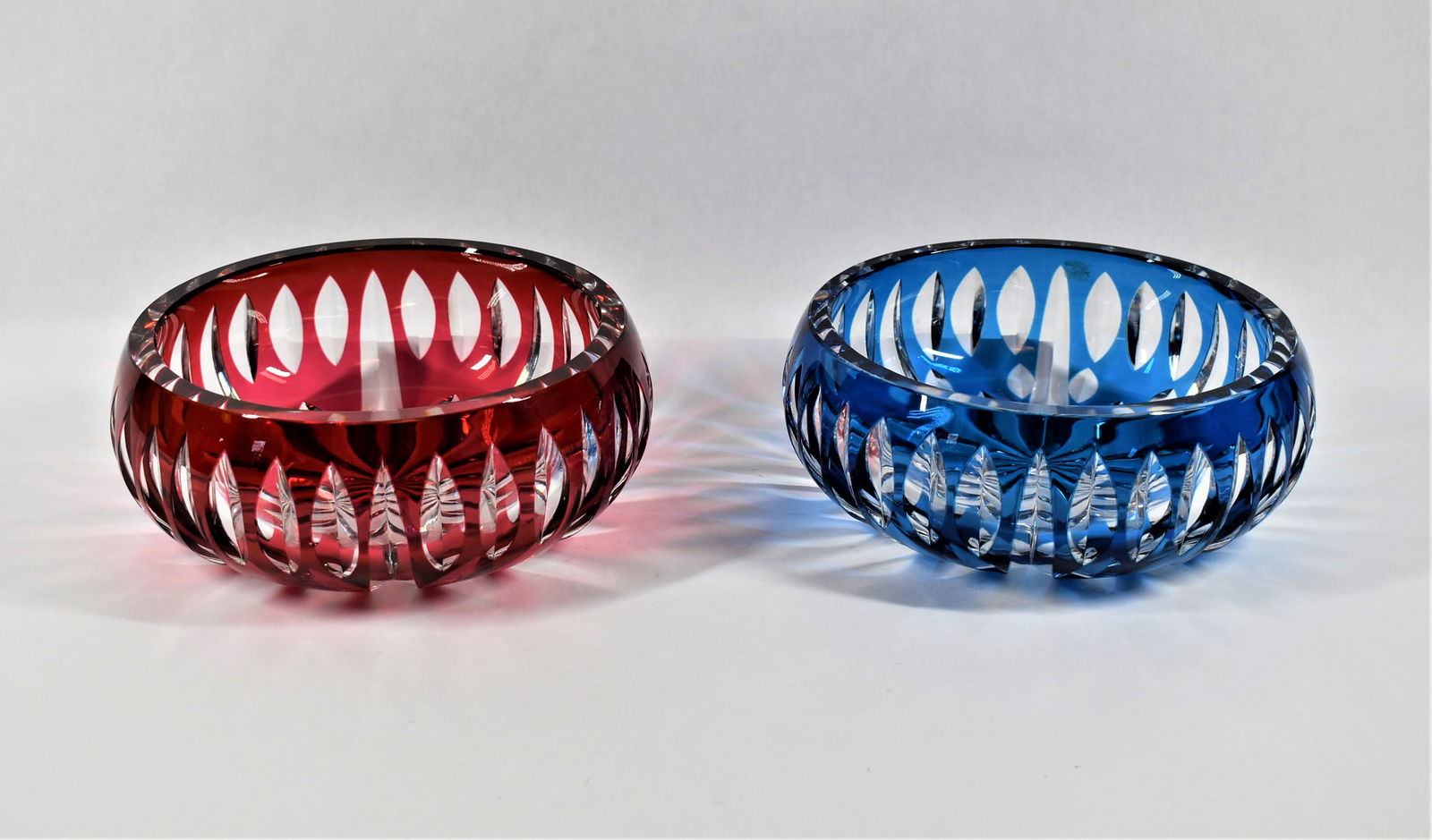 Two St. Louis French crystal cut to clear bowls (1 of 11)