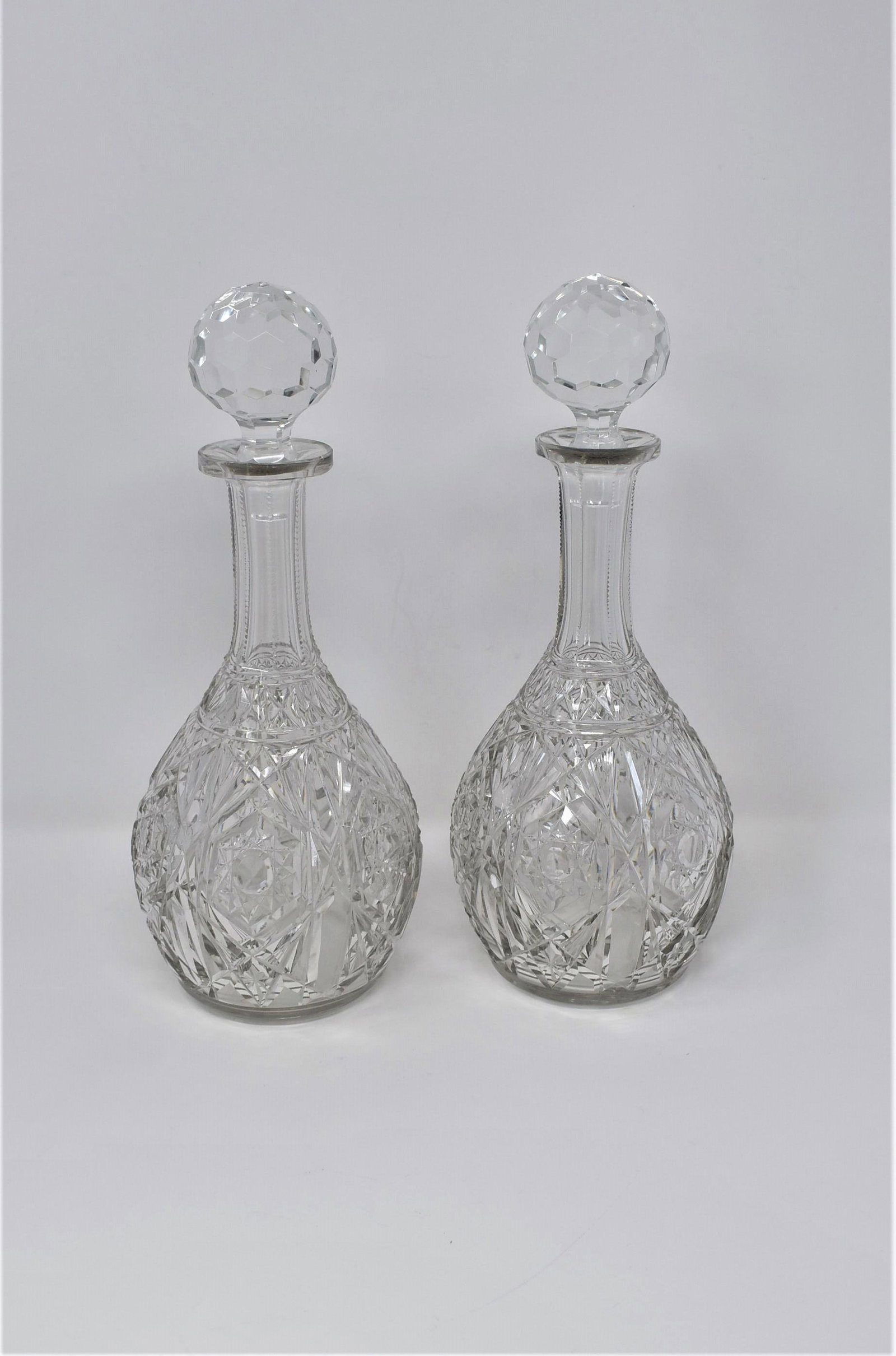 Pair of antique/ vintage Baccarat cut crystal decanters (1 of 11)