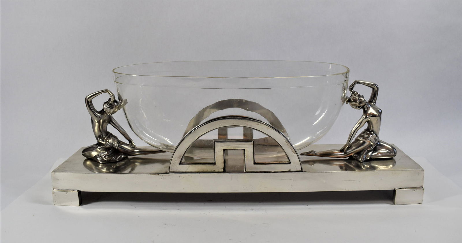 Large continental Art Deco figural centerpiece (1 of 9)