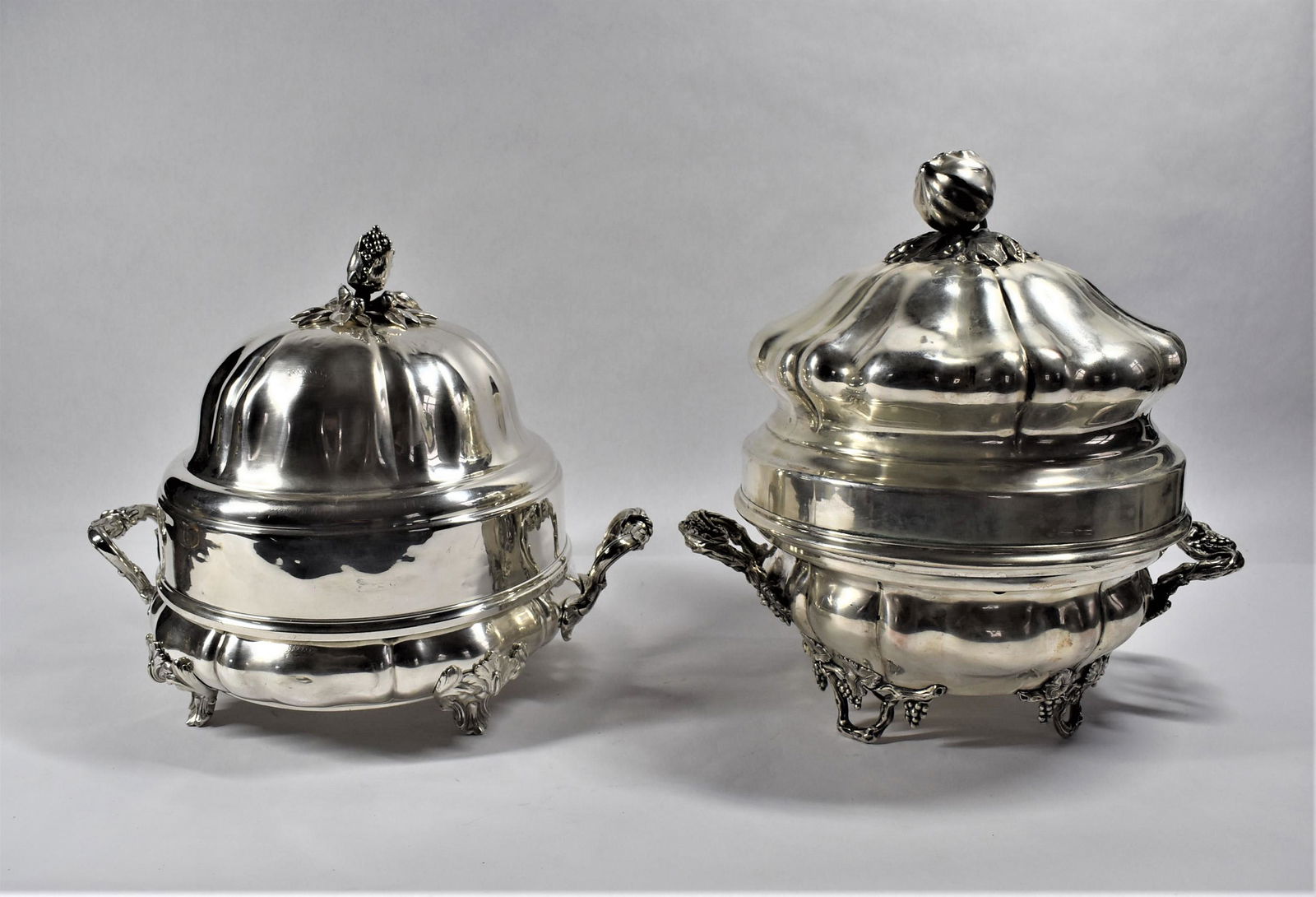 2 Vintage Silver Plated Chaffing Dishes and cover, one by Christofle (1 of 19)
