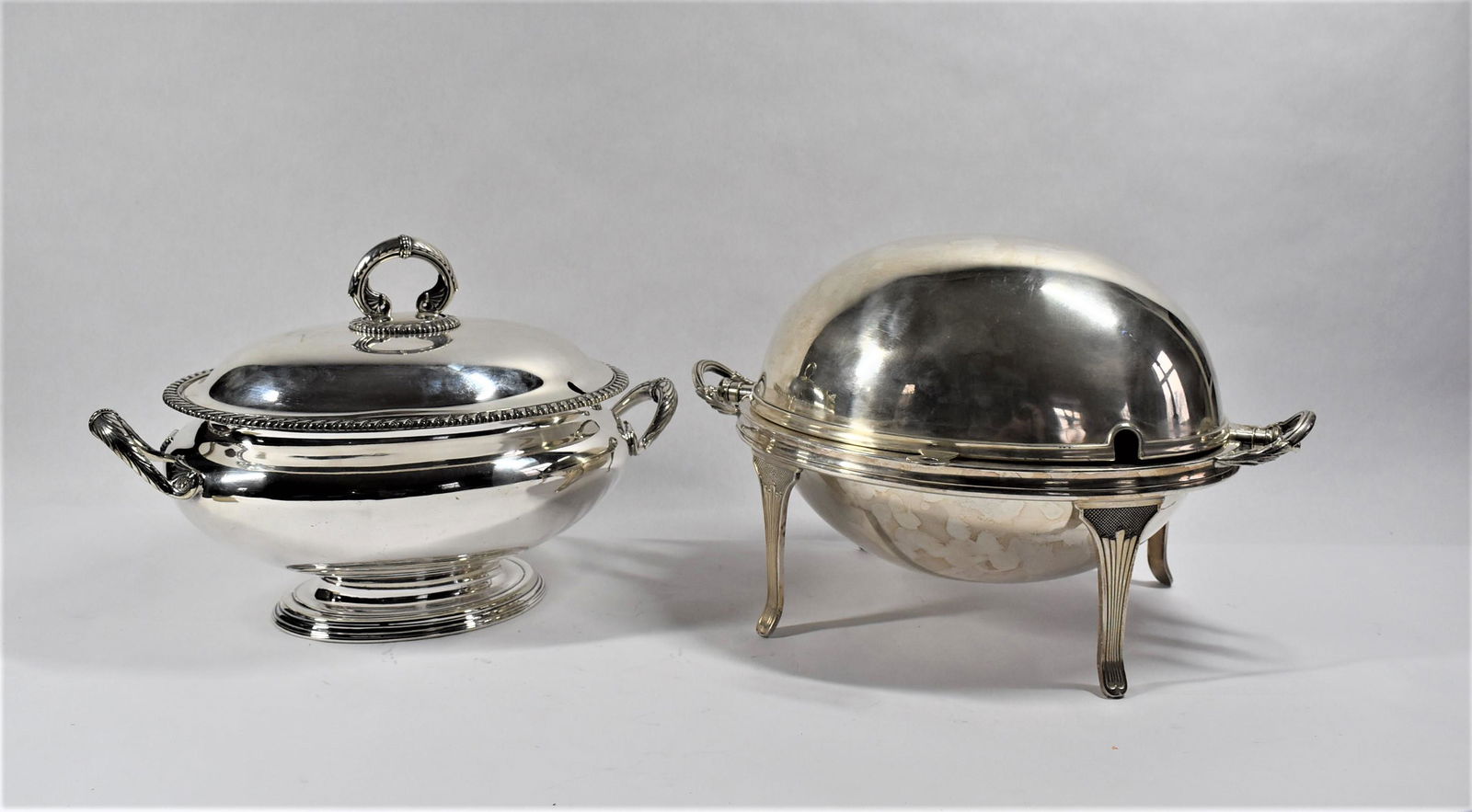 Elkington & Co. soup tureen and English shaffing dish (1 of 14)