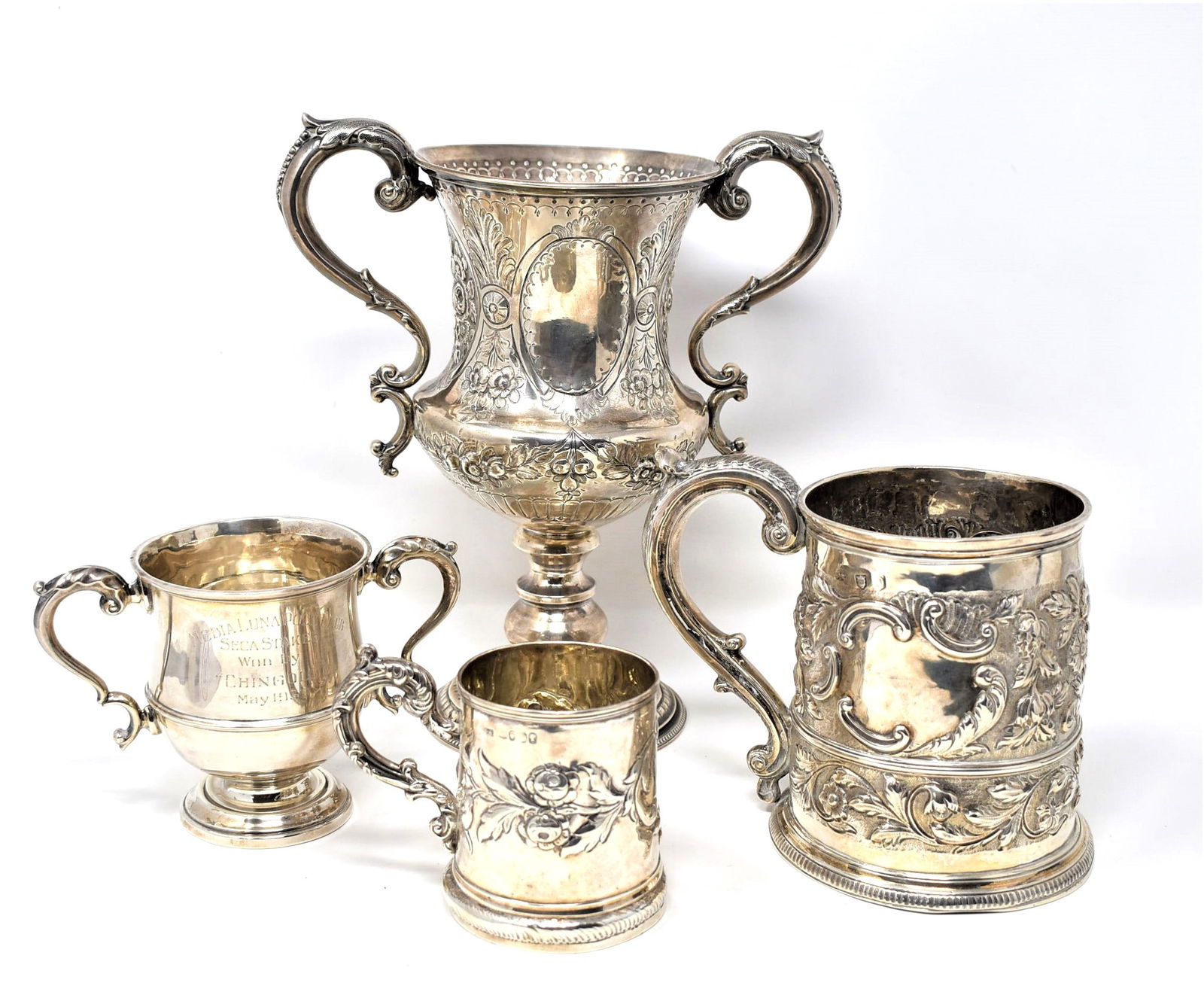 Grouping of early English sterling silver (1 of 20)