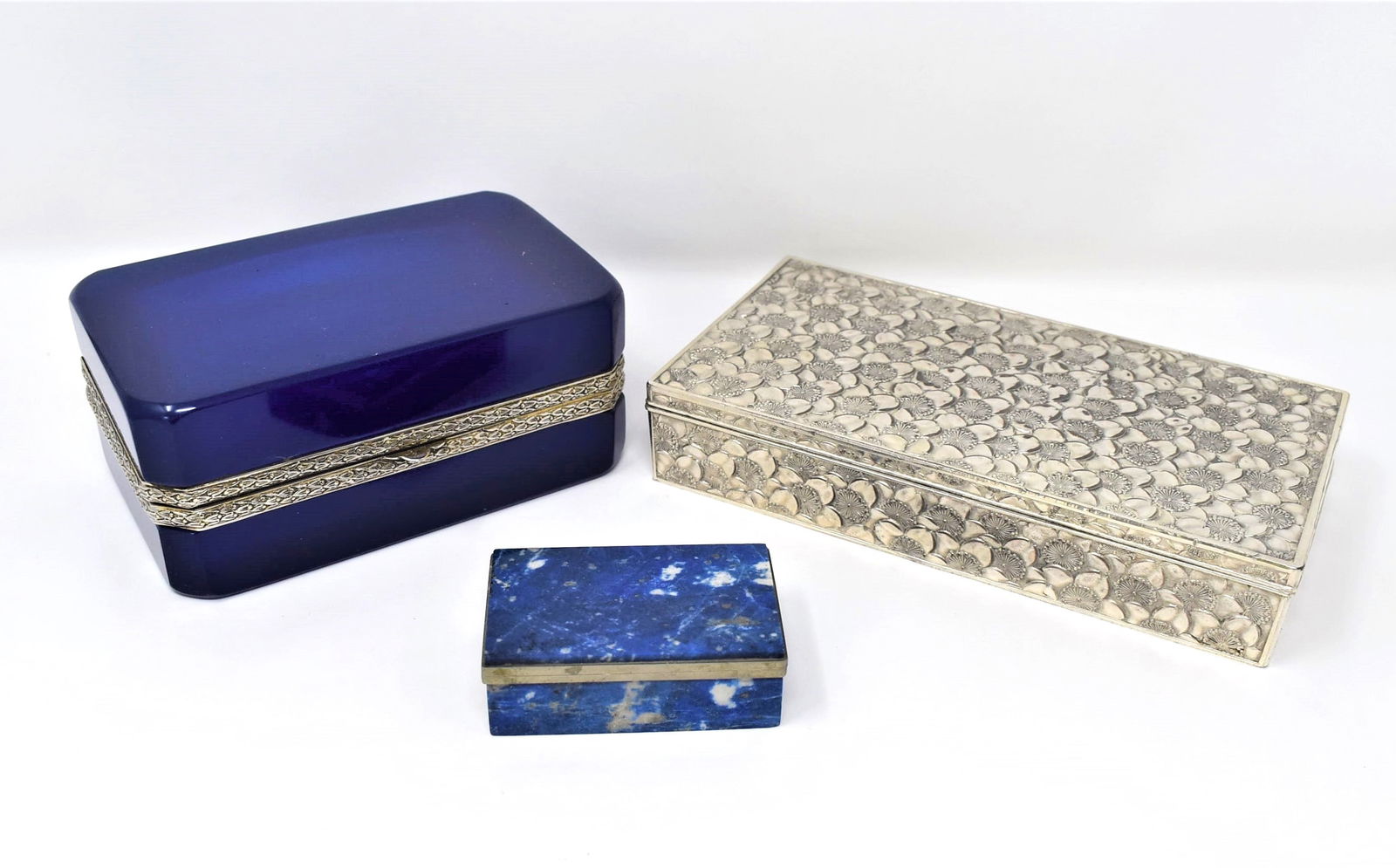 Grouping of three antique /vintage French boxes (1 of 12)