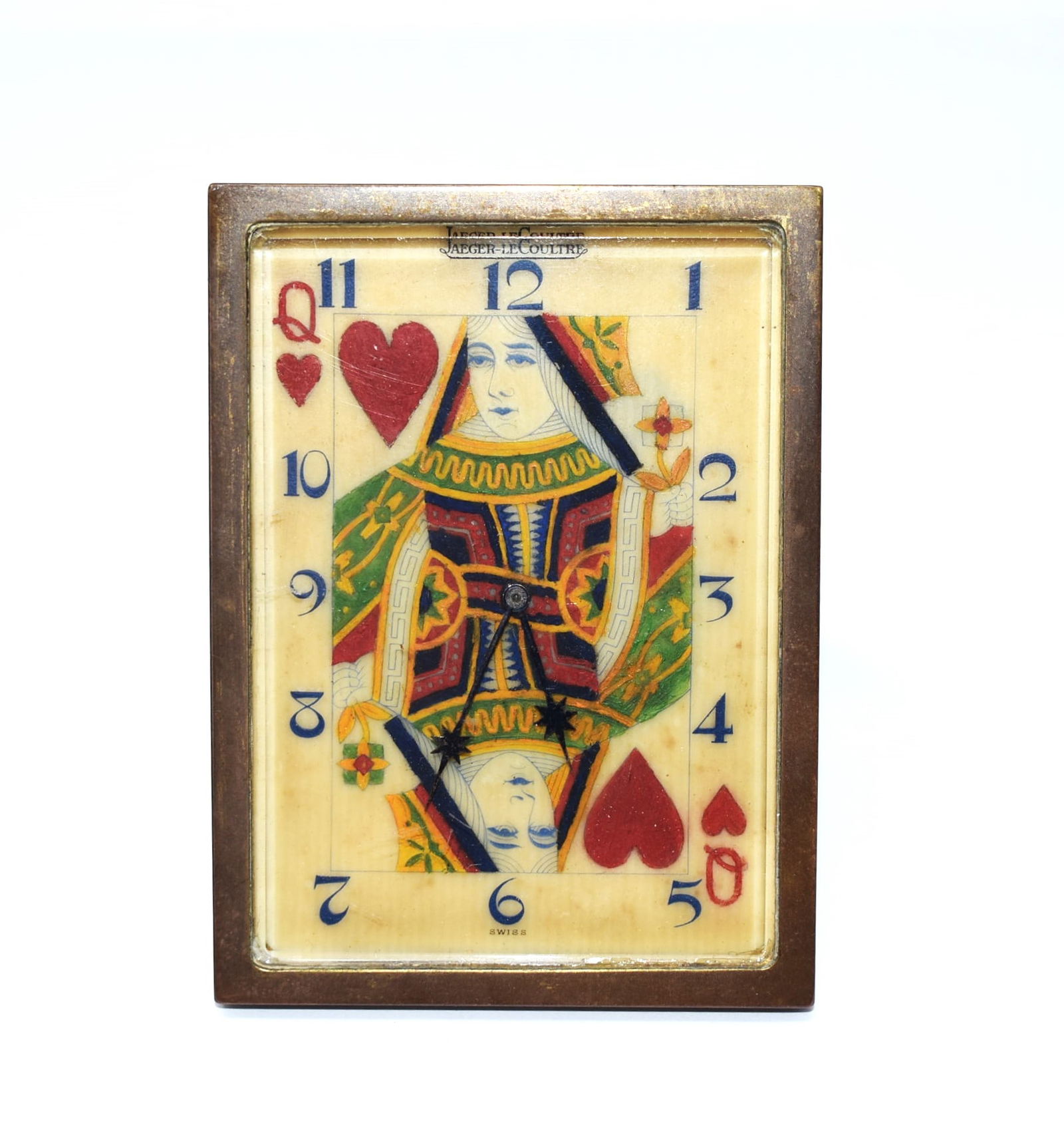 Art Deco Jaeger-Lecoultre "La dame de Coeur" travel/desk clock (1 of 6)