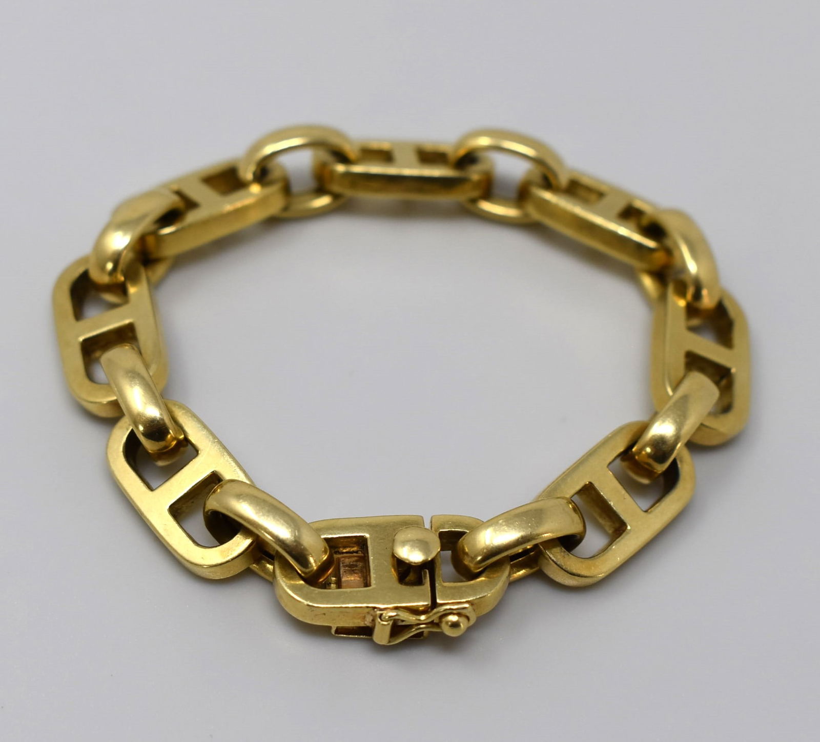 18K yellow gold Italian chain bracelet (1 of 4)
