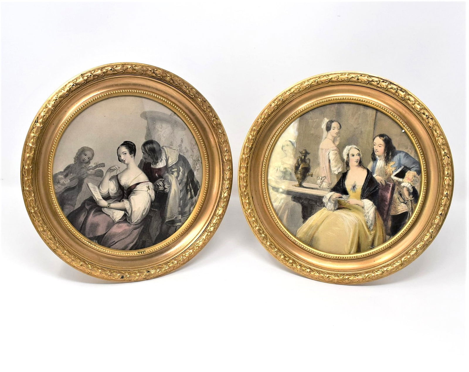 Two large antique French gilt bronze easel back photo frames (1 of 11)