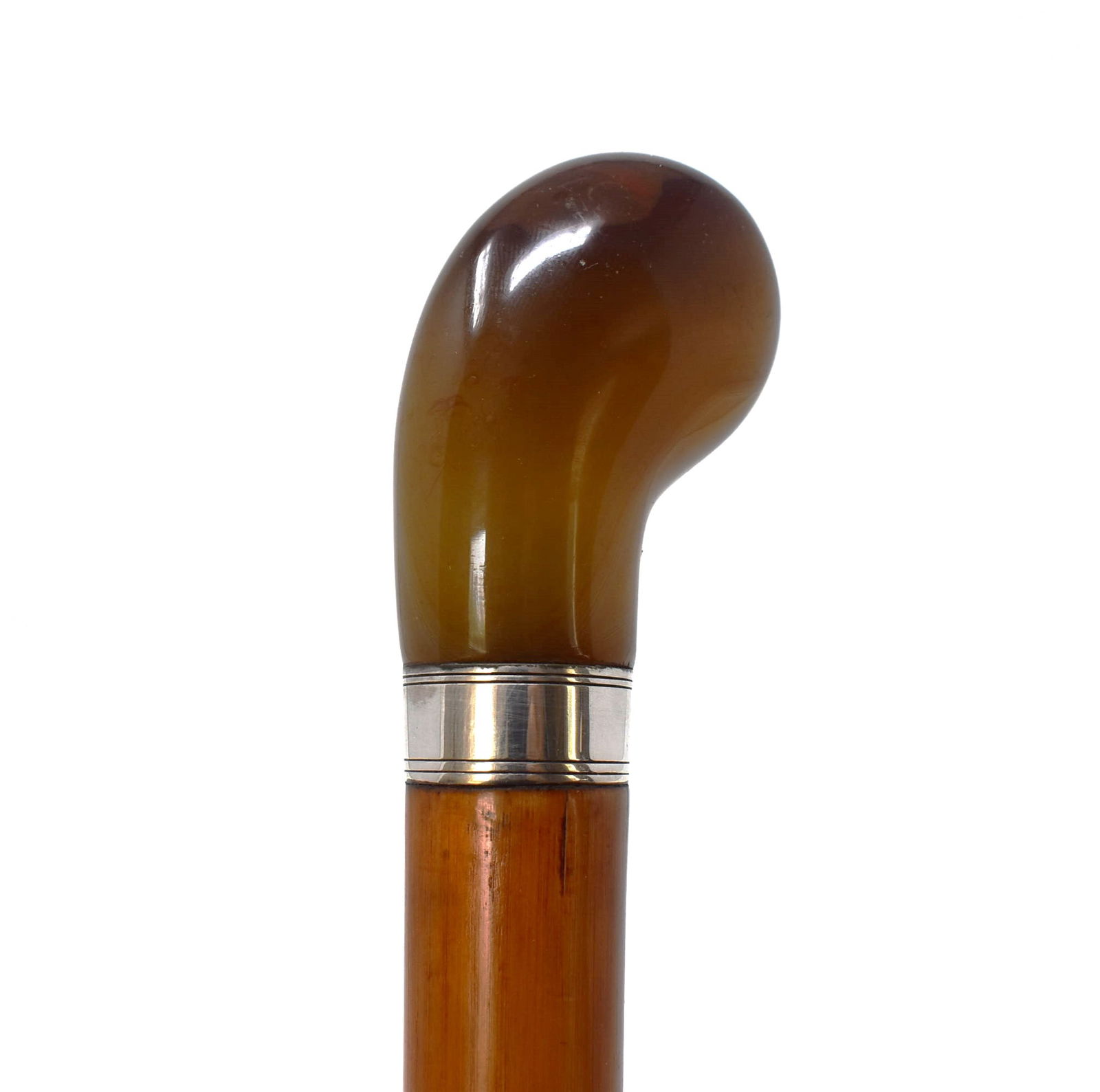 Antique /vintage walking stick with agate handle (1 of 10)