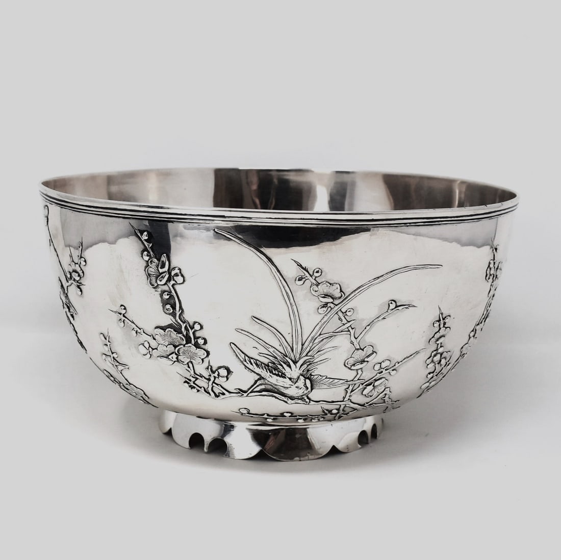 LUEN WO, Antique Chinese Export Silver Punch Bowl, Shanghai, circa 1900 (1 of 20)