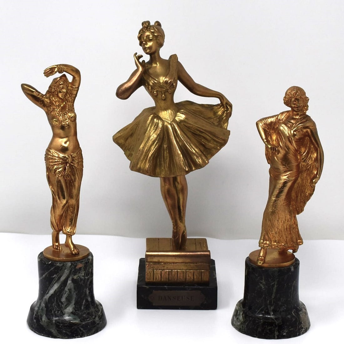 Dunach & Villanis  gilt bronzes of female dancers (1 of 19)