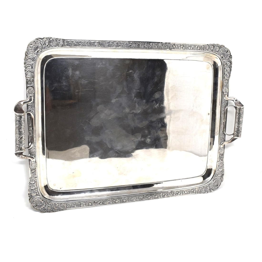 A  RUSSIAN silver tray, Johan Henricson, St Petersburg, 1837 (1 of 15)