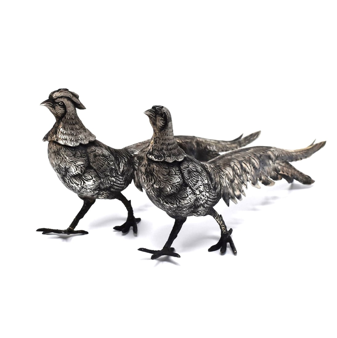 Pair of CAMUSSO, Peruvian solid sterling silver pheasants (1 of 18)