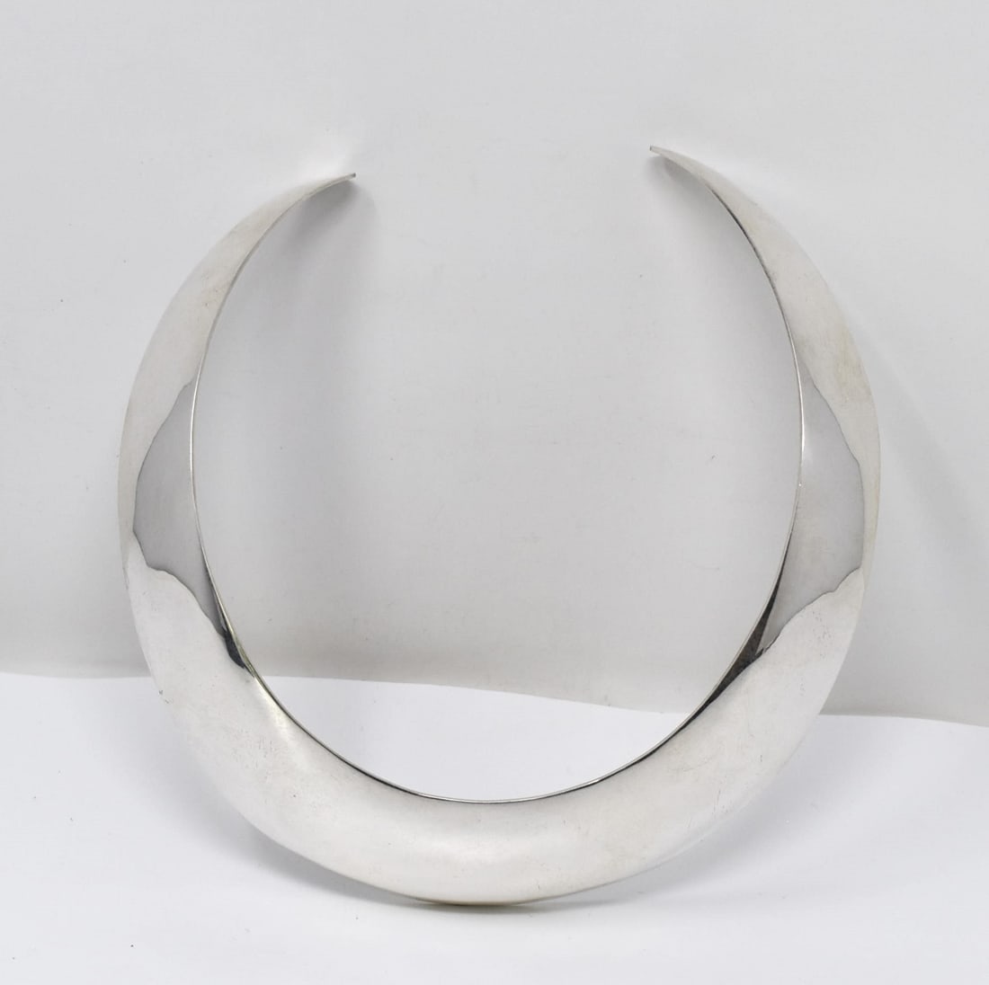 Vintage Mexico sterling silver modernist choker necklace (1 of 6)