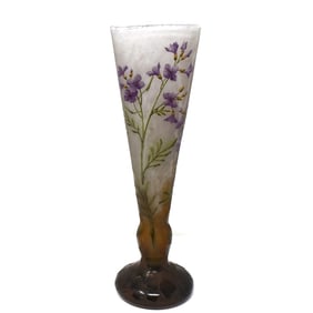 DAUM Nancy Art Cameo glass vase
