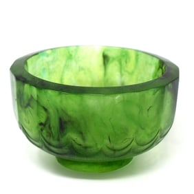 FRANCOIS-EMILE DECORCHEMONT Pate-de-Verre Art glass bowl circa 1925