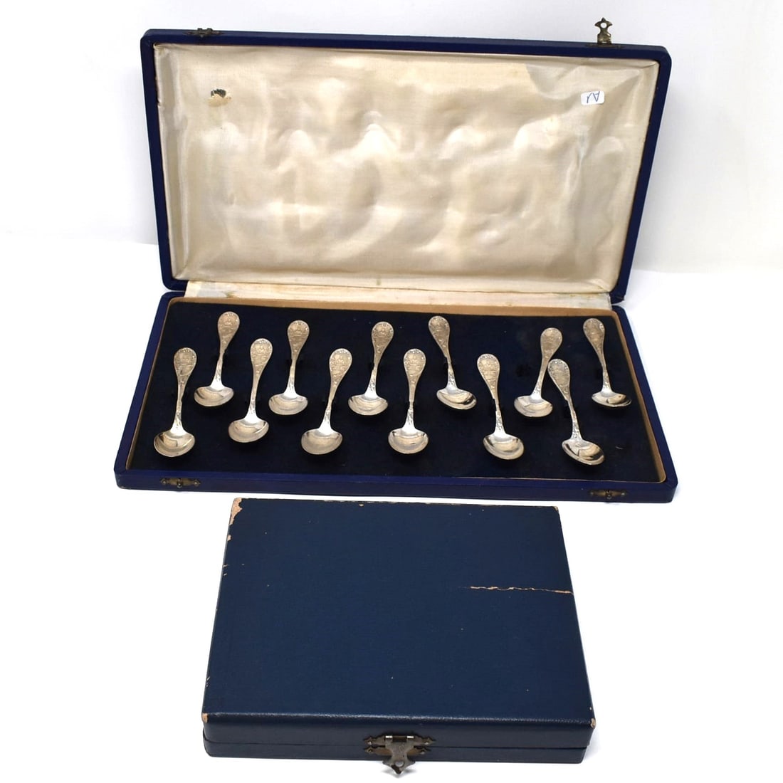 CHRISTOFLE; set of 18 antique chinoiserie tea spoons (1 of 11)