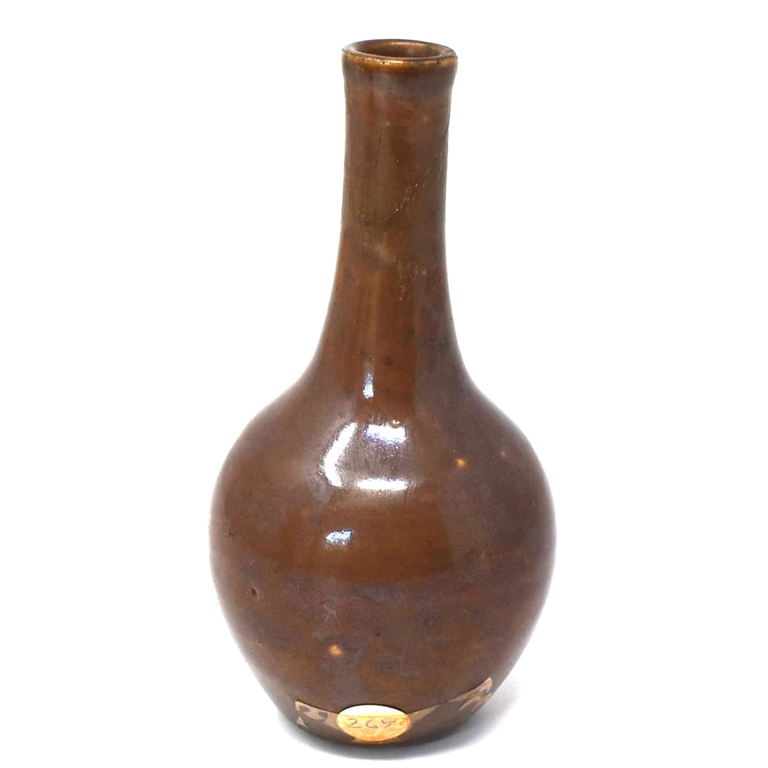 A small Chinese brown-glazed bottle vase (1 of 12)