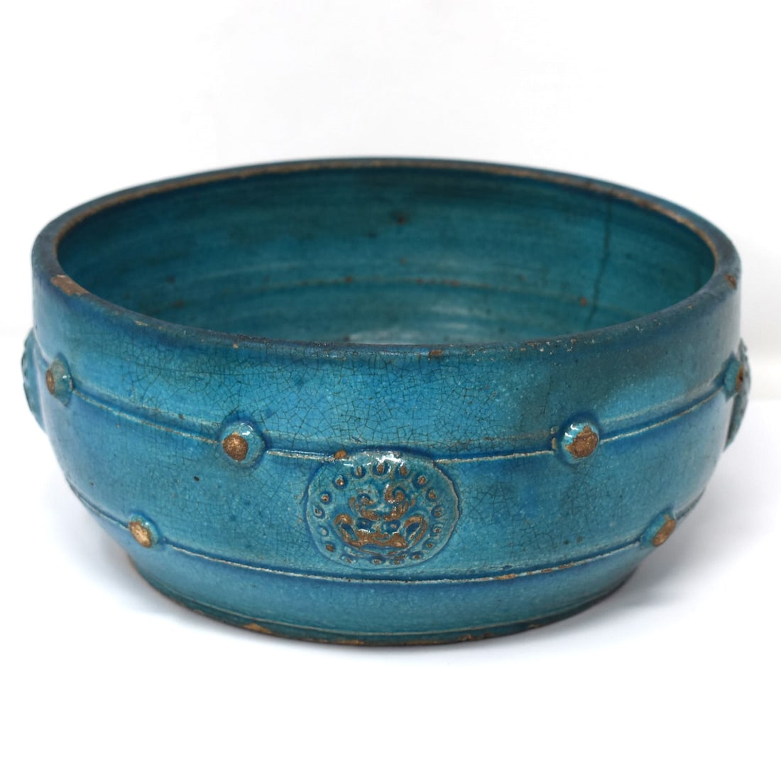 Chinese turquoise glazed ceramic bowl (1 of 17)