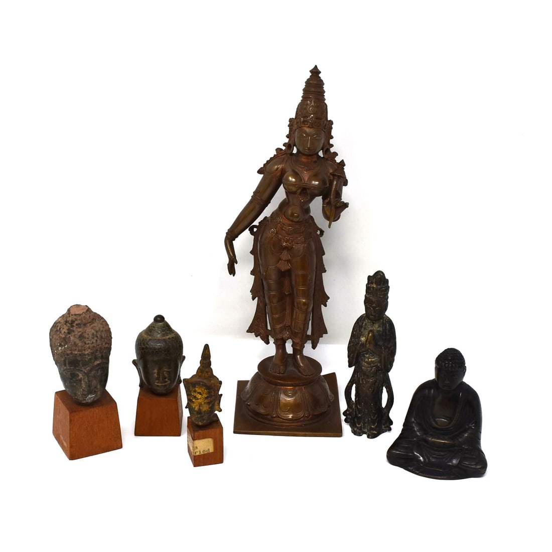 A grouping of six Asian bronzes (1 of 20)