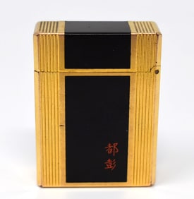 S.T. Dupont Gold Plated Laque-De-Chine Lighter