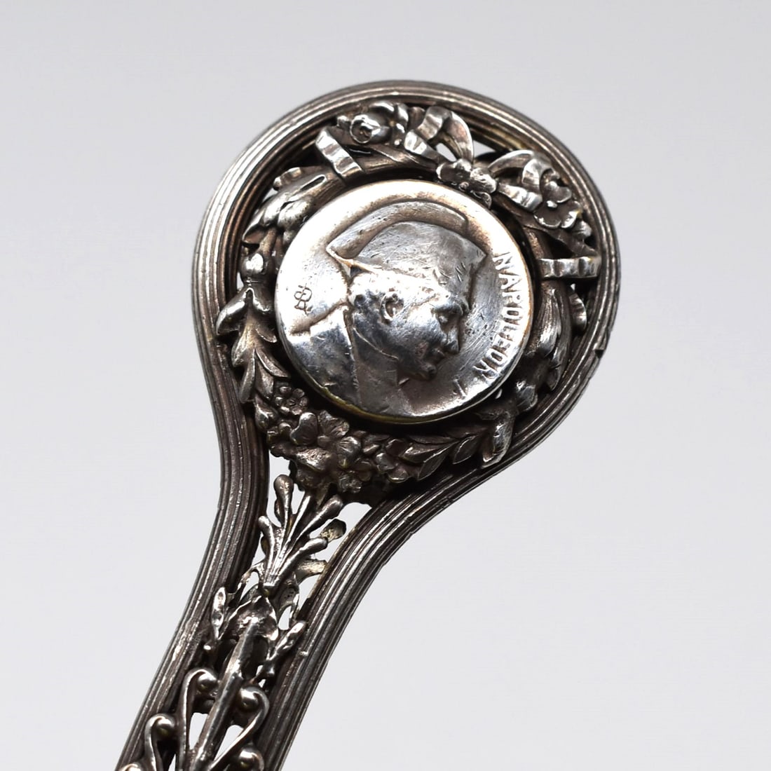Antique French Napoleonic silvered bronze letter opener (1 of 6)