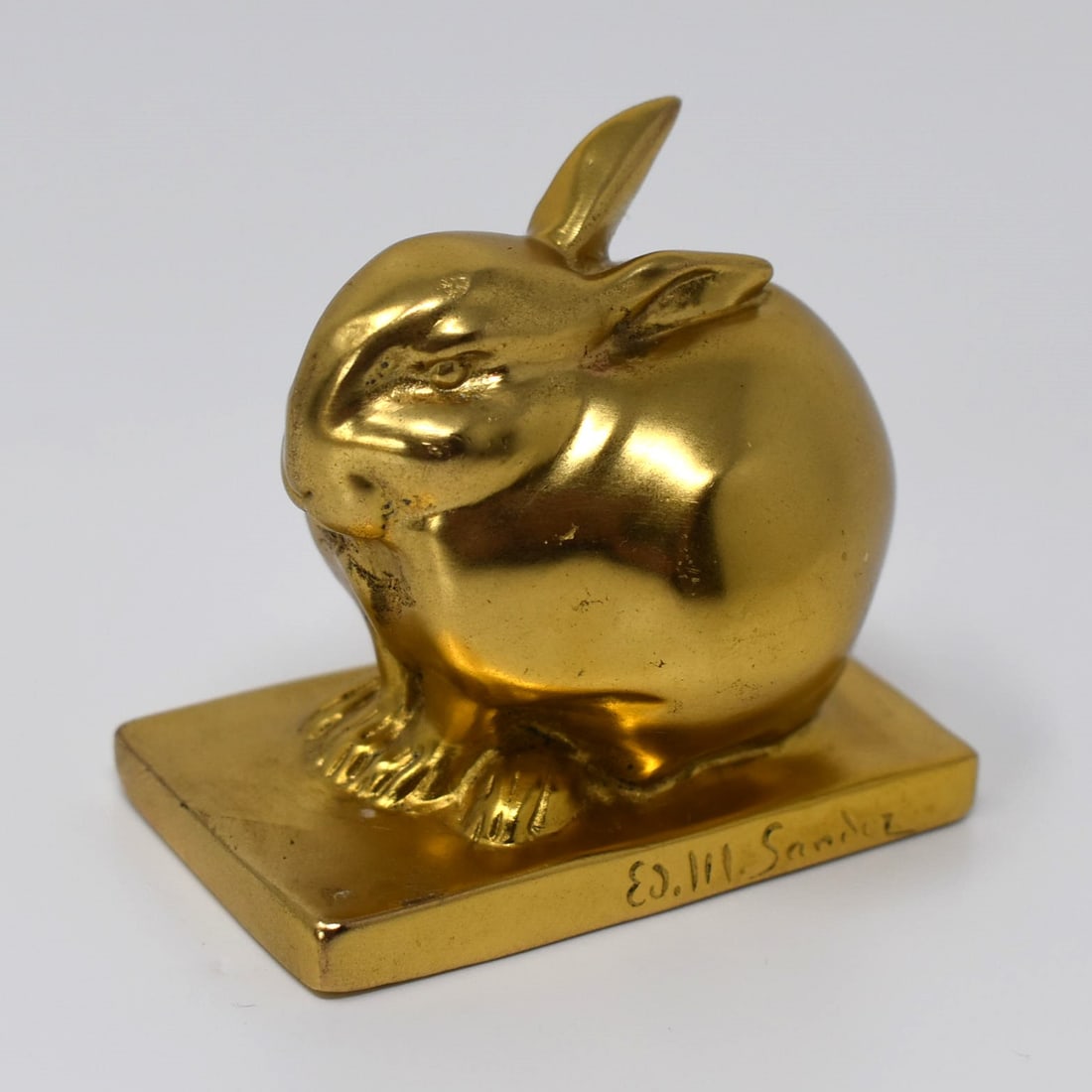 After Edouard Marcel SANDOZ gilt bronze rabbit (1 of 10)